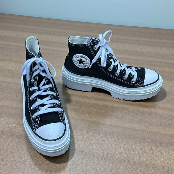 Converse Chuck Taylor All Stars Lugged Heel Hi Top Sneakers Size 7 - Picture 1 of 12